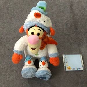 Winnie the Pooh Winter Tigger Stuffed Animal, Post-it’s and Playing Cards Bundle